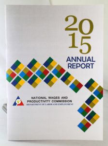National Wages and Productivity Commission 2015 Annual Report #vjgraphicsoffsetprinting #vjgraphics #offsetprinting #growthroughprint #annualreport