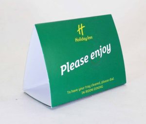 Holiday Inn Tent Cards