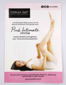 Derma 360 Pink Intimate Flyers