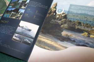 AVARA Nature & Yacht Club Brochure Folder #vjgraphicsprinting #offsetprinting #folder #brochure #growthroughprint — with Avara Nature and Yacht Club Palawan and Avara Nature & Yacht Club.