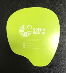 Goethe Institut Paper Fan #vjgraphicsprinting #offsetprinting #growthroughprint #fan — with Goethe-Institut Philippinen in Quezon City, Philippines