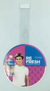 Re Fresh Mineral Water Wobblers #vjgraphicsprinting #growthroughprint #offsetprinting #wobblers