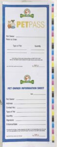 RLC Happy Pets Club Pet Pass #vjgraphicsprinting #offsetprinting #growthroughprint #forms