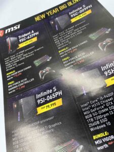 MSI Philippines Flyers #growthroughprint #flyers #offsetprinting #vjgraphicsprinting — with MSI Gaming in Quezon City, Philippines