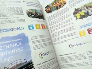 Roxas Holdings, Inc Annual Report #vjgraphicsprinting #growthroughprint #annualreport #offsetprinting #digitalprinting — with Roxas Holdings Inc. Makati Office