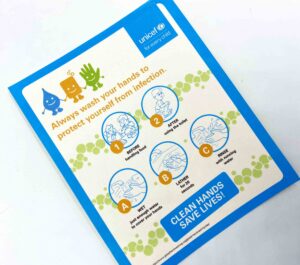 UNICEF Clean Hands Saves Lives Stickers #vjgraphicsprinting #offsetprinting #stickers #growthroughprint