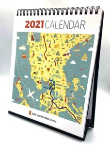 SMC Infrastructure 2021 Desk Calendar #vjgraphicsprinting #growthroughprint #deskcalendar #calendar #offsetprinting #digitalprinting
