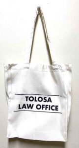 Tolosa Law Office Canvas Bag #vjgraphicsprinting #canvasbag #growthroughptin #heatpress