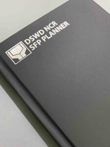 DSWD NCR Department of Social Welfare and Development SFP Planner #vjgraphicsprinting #growthroughprint #ipublishph #printityourway #planner #notebook #offsetprinting #digitalprinting #hotstampingfoil