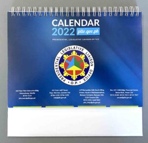 Presidential Legislative Liaison Office Desk Calendar #vjgraphicsprinting #growthroughprint #ipublishph #PrintItYourWay #calendar #DeskCalendar #offsetprinting #digitalprinting