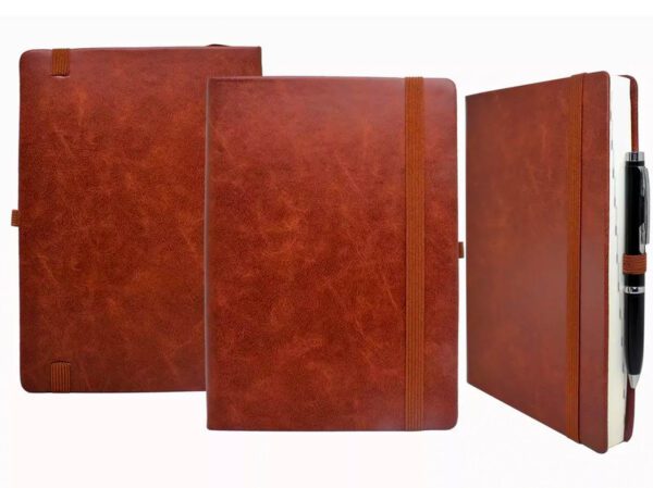 Premade Daily Planner 04. A5 Hardbound Leatherette Daily Planner - Image 4