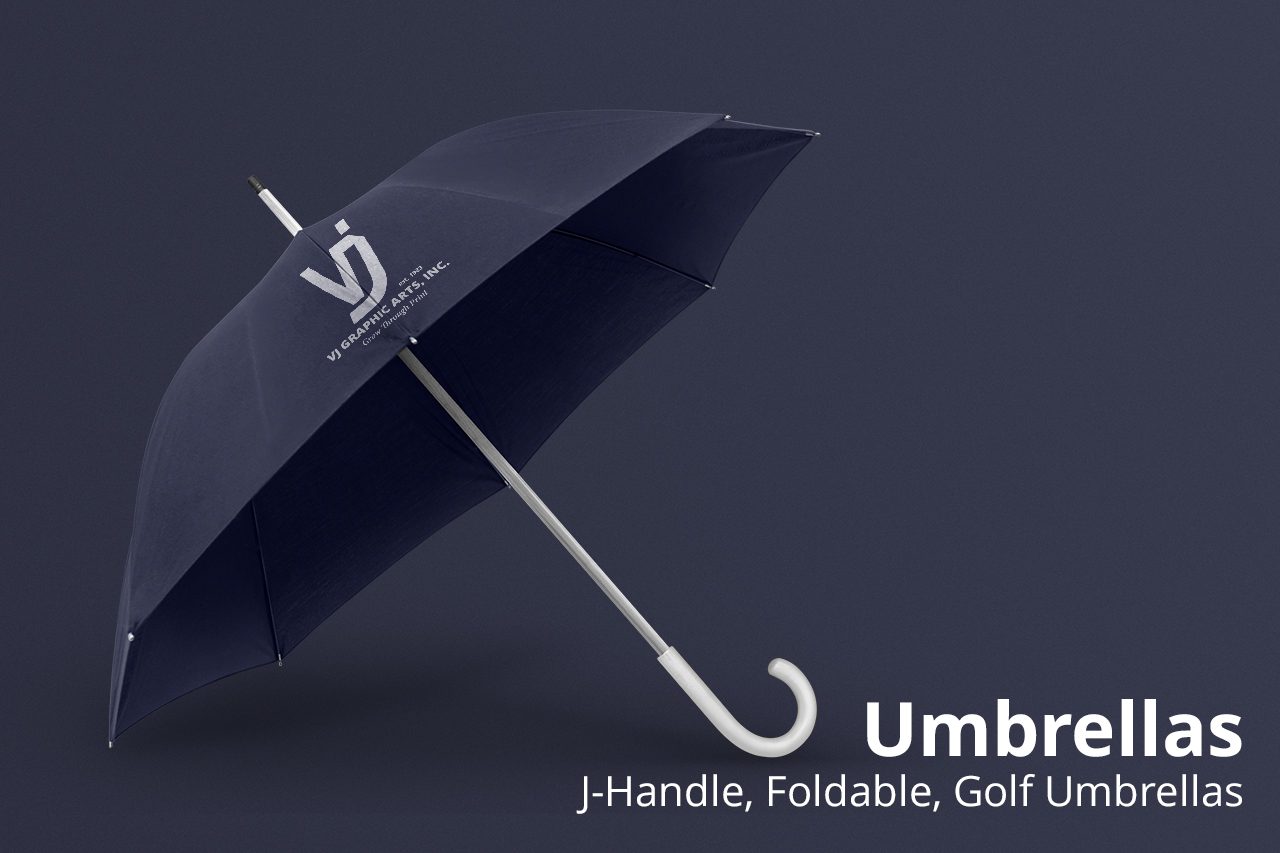 Umbrella mockup psd in blue
