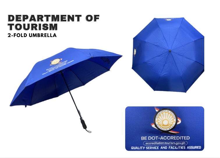 Department of Tourism Foldable Umbrellas #vjgraphicsprinting Helping Tourism #growthroughprint #ipublishph #PrintItYourWay #dtfprinting #customumbrellas www.vjgraphicarts.com