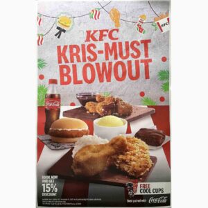 KFC Philippines. Kris-Must Blowout Posters #vjgraphicsprinting #growthroughprint #PrintItYourWay #ipublishph #offsetprinting #digitalprinting www.vjgraphicarts.com