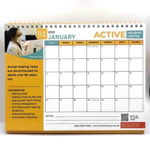 Active Hearing Center - Hearing Aids with Clinics Nationwide @activehearingcenter 2025 Desk Calendar #vjgraphicsprinting #growthroughprint #ipublishph #printityourway #offsetprinting #digitalprinting #calendars #corporategiveaways www.vjgraphicarts.com