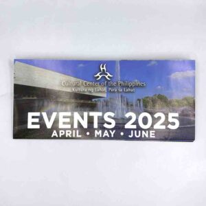 Cultural Center of the Philippines Events 2025 Calendar Brochure April May June @culturalcenterph #vjgraphicsprinting #growthroughprint #ipublishph #PrintItYourWay #brochures #marketingcollaterals #offsetprinting #digitalprinting www.vjgraphicarts.com