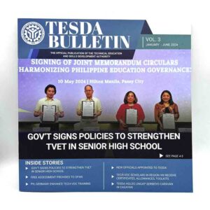 TESDA Bulletin Newsletter #vjgraphicsprinting #growthroughprint #ipublishph #PrintItYourWay #offsetprinting #digitalprinting #newsletter www.vjgraphicarts.com